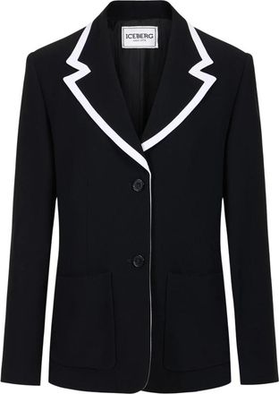 Iceberg Regular Fit Single-Breasted Jacket - Dames - Blazers - Zwart - S - Jassen