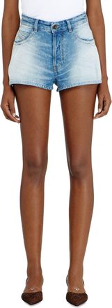 Diesel Wide denim shorts - Shorts - Woman - Blue