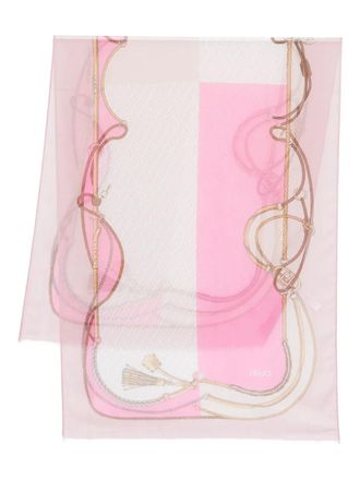 Liu Jo patterned scarf - Pink