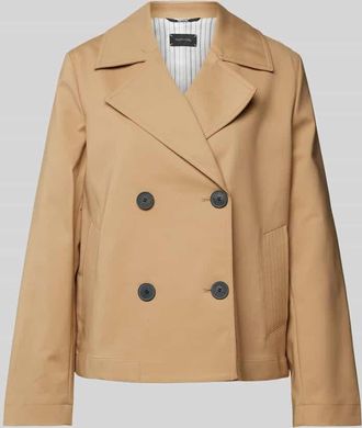 Comma Jacke mit Leistentaschen in Camel, Gr&ouml;&szlig;e 42