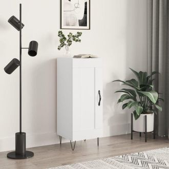 vidaXL Credenza Bianco Lucido 34,5x34x90 cm in Legno Multistrato - Vidaxl