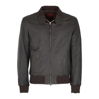 STEWART Ippocrate Lamb Stijl - Heren - Leren en Su&egrave;de Jassen - Bruin - XL - Leer - Jassen