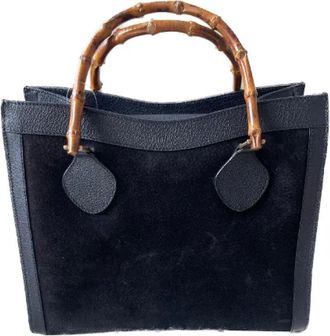 Gucci Pre-owned Leather gucci-bags - Dames - Vintage Handtas - Blauw - ONE Size - Leer - Vintage