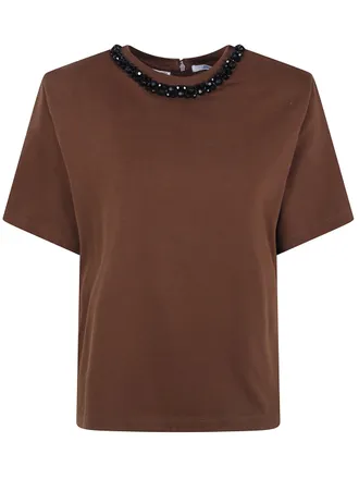 Essentiel T-Shirt Cotton Kardinal Shoulderpad