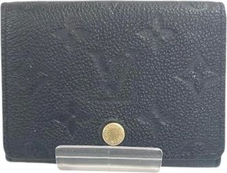 Louis Vuitton Pre-owned Wallets, male, Black, Size: ONE SIZE Pre-owned Monogram Empreinte Card Case