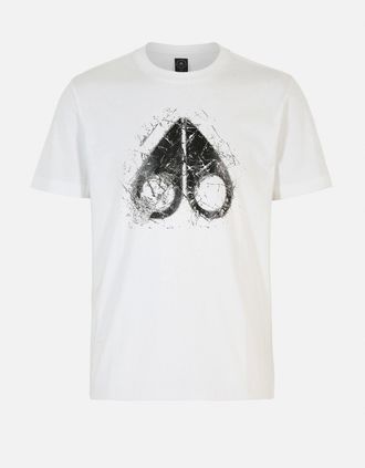 Moose Knuckles Mens ICEBREAK LOGO T SHIRT - White - Size: 40