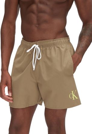 Calvin Klein CK Jeans Men Medium Drawstring Boardshorts, Green (Dusky Green), XL