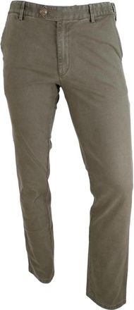 Meyer Jeans - Heren - Slim Fit Broeken - Groen - M - Katoen - Broeken