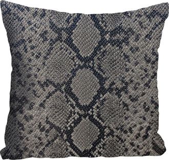 Queence Dekokissen »Stefan« Kissenhülle,Schlangenhautmuster,Tierisch,Exotisch,Wild