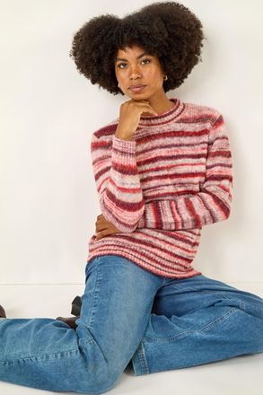 Roman Space Dye Stripe Knit Jumper