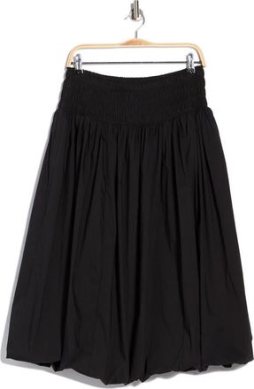 Elie Tahari Smocked Waist Bubble Hem Pull-On Skirt in Black at Nordstrom Rack, Size X-Small