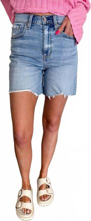 Daze Shay Cutoff Long Shorts In Blue