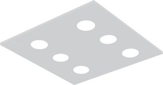 Lumicom River Square 6x Plaf&oacute;n Monocolor Mate