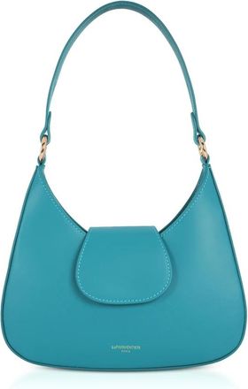 Le Parmentier Handbags - Dames - Schoudertassen - Blauw - ONE Size - Leer - Tassen