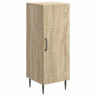 vidaXL Aparador Roble Sonoma 33 X 34,5 X 89,5 Cm Madera De Ingenier&iacute;a Vidaxl