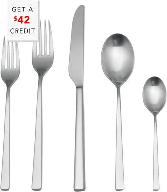 Mepra 20Pc Flatware Set With $42 Credit