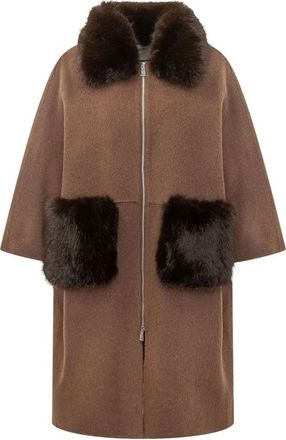 Ava Adore Dames, Mantels, Bruin, Maat: 2XS