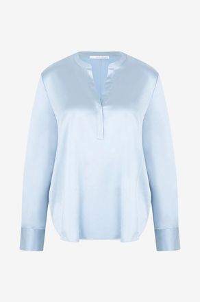 Herzen&rsquo;s Angelegenheit Einfarbige Bluse aus Seidensatin