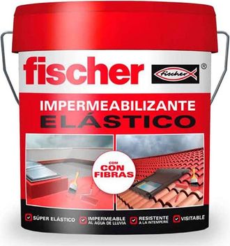 Fischer Impermeabilizante 15l Gris Con Fibras 547154 Fischer