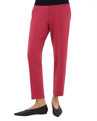 Theory Treeca Pull On Modern Crepe Pants In Deep Rose