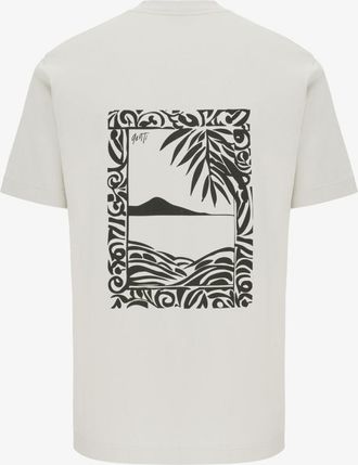 Genti Print T-shirt | Off White