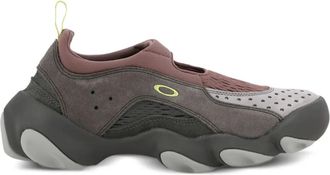 Oakley slip-on perforated sneakers - men - Suede/Polyester/Rubber/Calf Leather - 8.5 - Grey