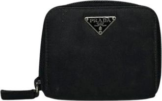 Prada Pre-owned Wallets, female, Black, Size: ONE SIZE Pre-owned Leather Wallet