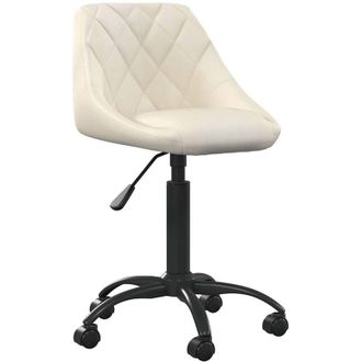 vidaXL Silla De Comedor De Terciopelo Crema Vidaxl