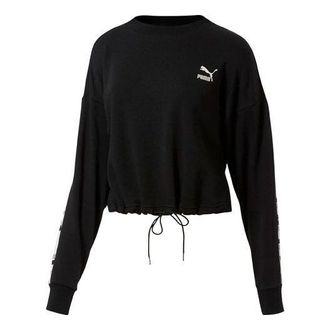 Puma (WMNS) PUMA Knit Loose Pullover Black 578338-01
