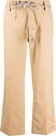 JEJIA straight-leg trousers - women - Cotton - 40 - Neutrals