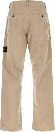 Stone Island Mens Cotton Trousers Beige