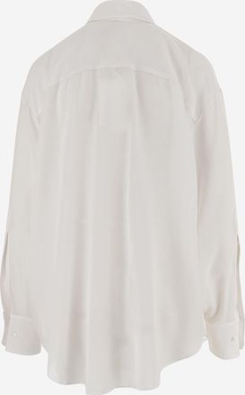 SA SU PHI Womens Silk Shirt White