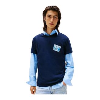 Tommy Jeans Uomo, Top, Blu, M, new