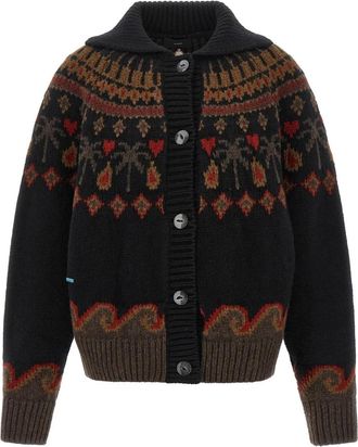 Alanui Sweet Winter Cardigan - Dames - Vesten - Veelkleurig - S - Wol - Truien & Vesten