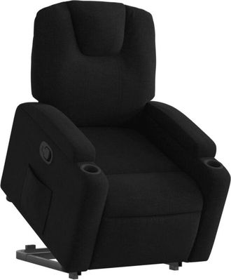 vidaXL Sill&oacute;n Reclinable Elevable Tela Negro Vidaxl