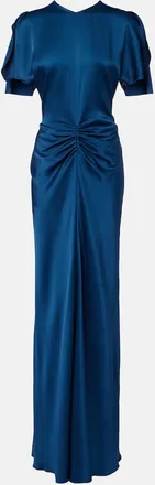 Victoria Beckham Isabella gathered satin gown