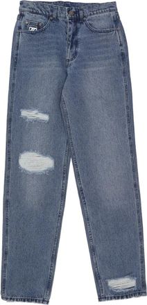 Karl Kani Versleten Denim Baggy Jeans Blauw Indigo - Heren - Regular Fit Jeans - Blauw - W28 - Denim - Jeans