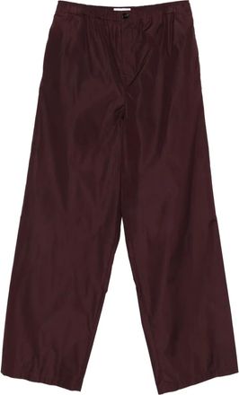 Jil Sander Pantaloni in taffet&agrave; - Rosso