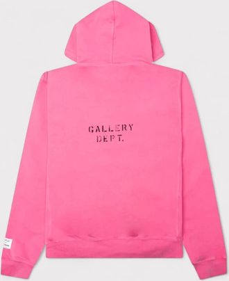 Gallery Dept. Mens Gallery Dept. Dept Logo Hoodie Flo Pink - Size: 40/Regular