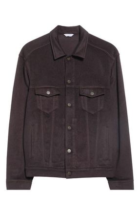 Boglioli Cashmere Trucker Jacket in Brown at Nordstrom, Size 52