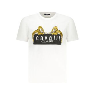 Cavalli Leopardprint Korte Mouwen T-shirt