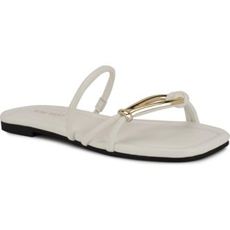 Nine West Tigra Slide Sandal in White at Nordstrom Rack, Size 9