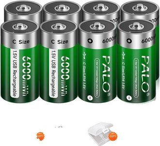 OEM Bater&iacute;a Recargable, Capacidad De 6000 Mwh, Tiempo De Carga R&aacute;pido, 8 Unidades, Tama&ntilde;o C