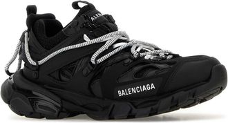 Balenciaga Womens Track Sneaker Black Polyurethane Polyester Nylon