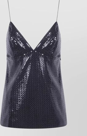 Alberta Ferretti sequined jersey top