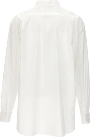 Moschino Womens White Cotton Blouse