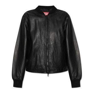 DIESEL フード付きブラウンレザージャケット　漆黒の衝撃さん専用 Black Diesel Leather Jackets: Shop up to −75% | Stylight