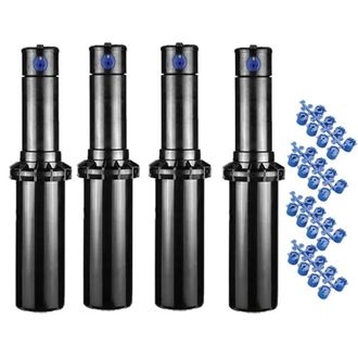Hunter Pack 4 Aspersores De Riego Pgp-04 3/4 Alcance 6,4 A 15,8 Metros Aspersor De Turbina Ajustable Pgp Ultra
