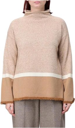 KANGRA Turtleneck Trui - Dames - Coltruien - Beige - M - Wol - Truien & Vesten
