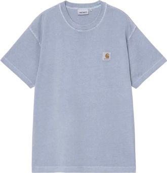 Carhartt Work in Progress Nelson T-Shirt - Heren - T-shirts - Blauw - L - Katoen - Tops